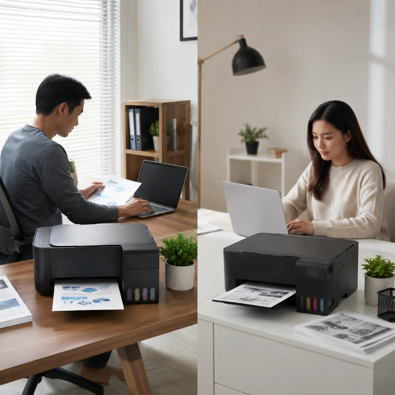 Epson L3219 vs Canon G1737, Pengalaman penggunaan di rumah atau kantor kecil