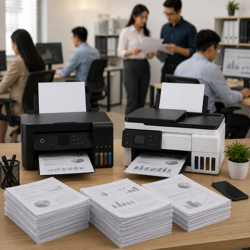 Epson L6299 vs Canon GX5070, Pengaruh Kecepatan Print dalam Dunia Kerja