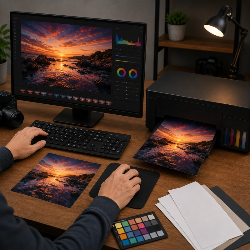 Epson L8058 vs Canon G570, Pentingnya Setting Warna Sebelum Print