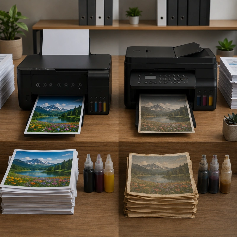 Epson L5310 vs Canon G4570, Efek Pemakaian Jangka Panjang ke Kualitas Print