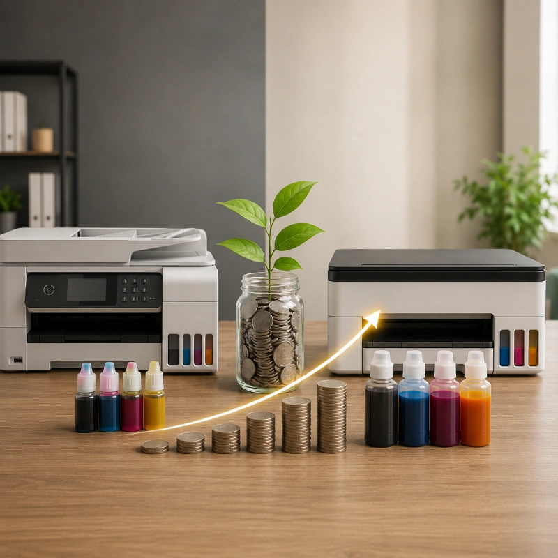Epson ET-5800 vs Canon GX2050, Efisiensi Tinta Menjadi Investasi Jangka Panjang