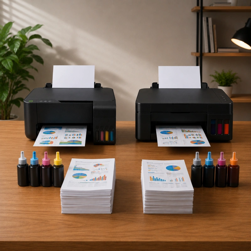 Epson L3218 vs Canon G1780, Efisiensi Tinta di Pemakaian Nyata