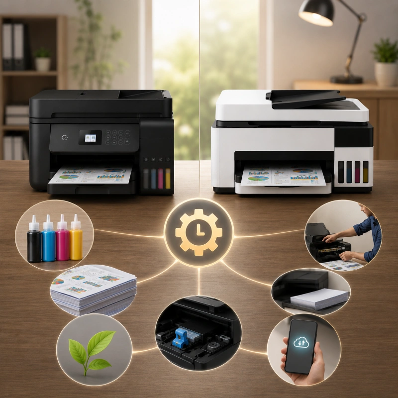 Epson L6290 vs Canon GX4040, Efisiensi itu bukan cuma soal tinta