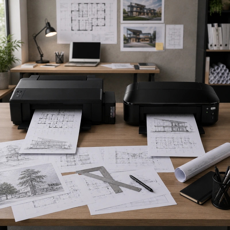Epson L1300 vs Canon iX6870, Epson L1300 vs Canon iX6870 untuk Kebutuhan Cetak Gambar Teknik