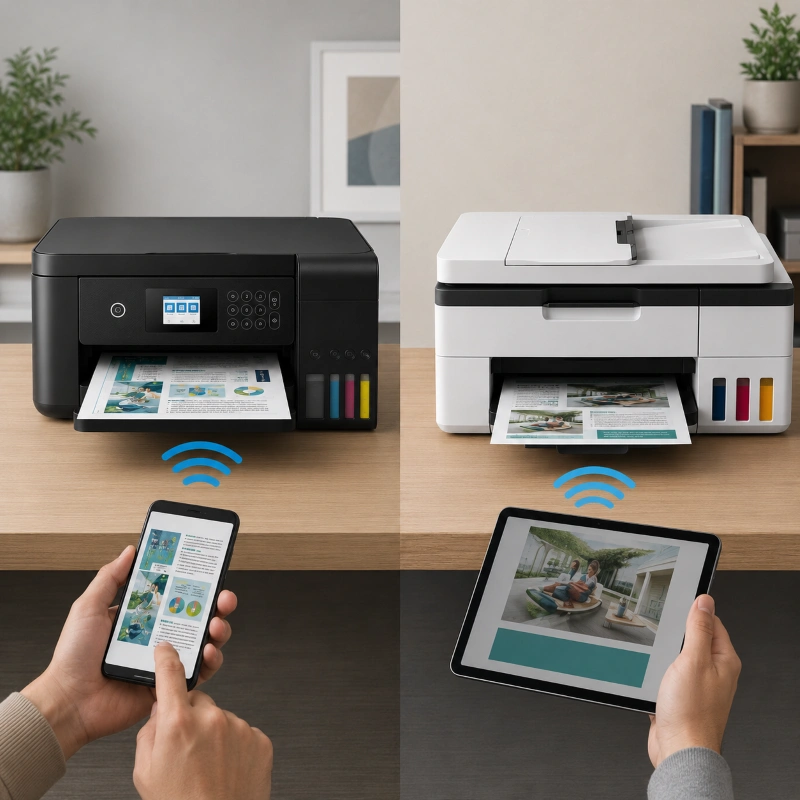 Epson L6278 vs Canon GX2040, Fitur dan Konektivitas