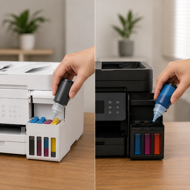 Epson ET-3850 vs Canon G4470, Kemudahan Pengisian Tinta Menjadi Nilai Tambah