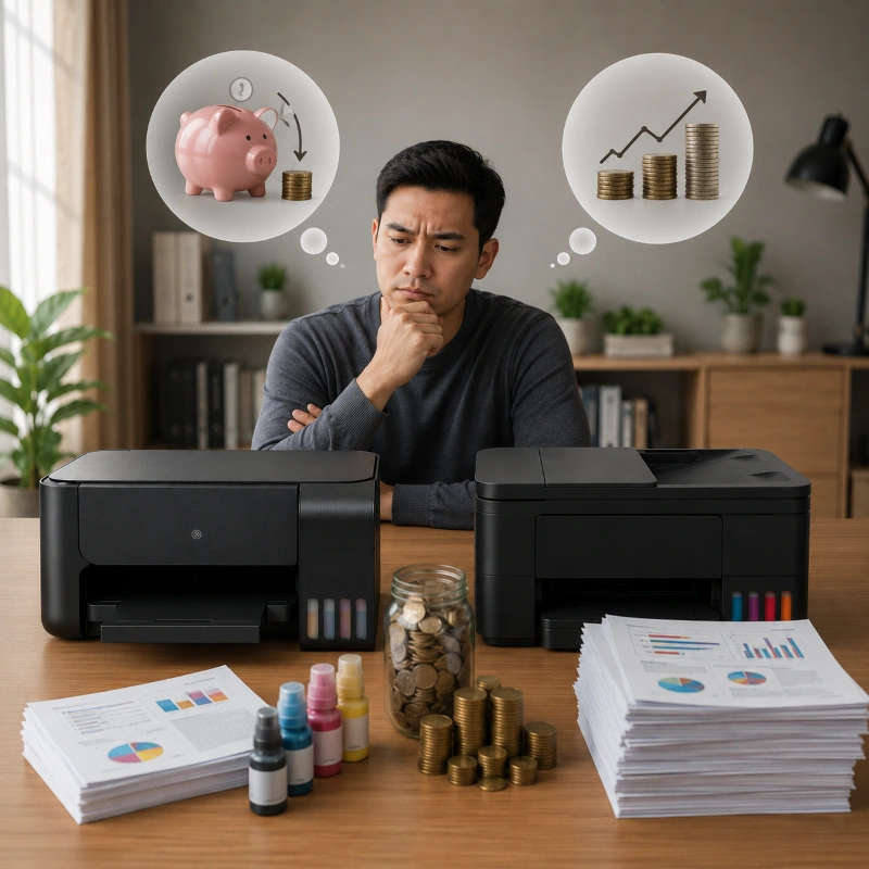 Epson L5296 vs Canon G4780, Kenapa Biaya Operasional Lebih Penting daripada Harga Awal?