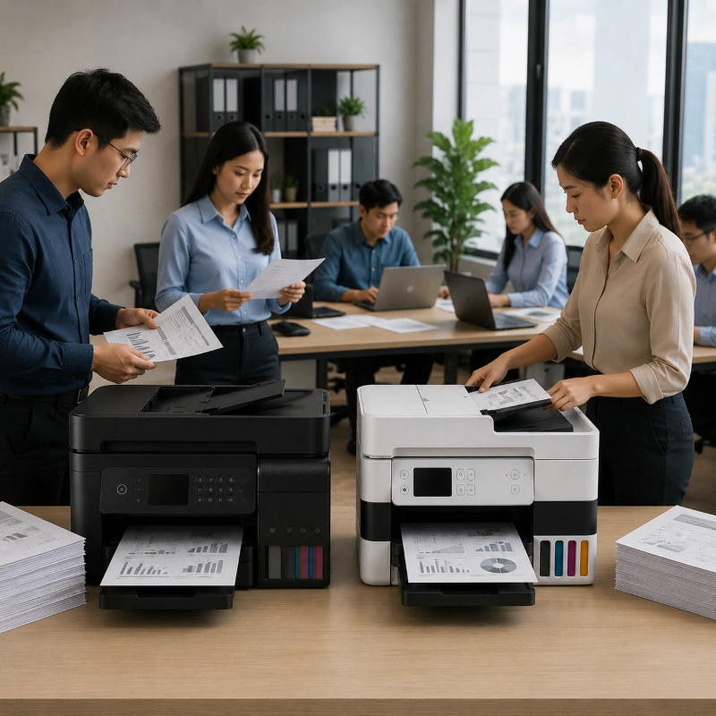 Epson L6490 vs Canon GX6040, Konsistensi Saat Dipakai Banyak Orang