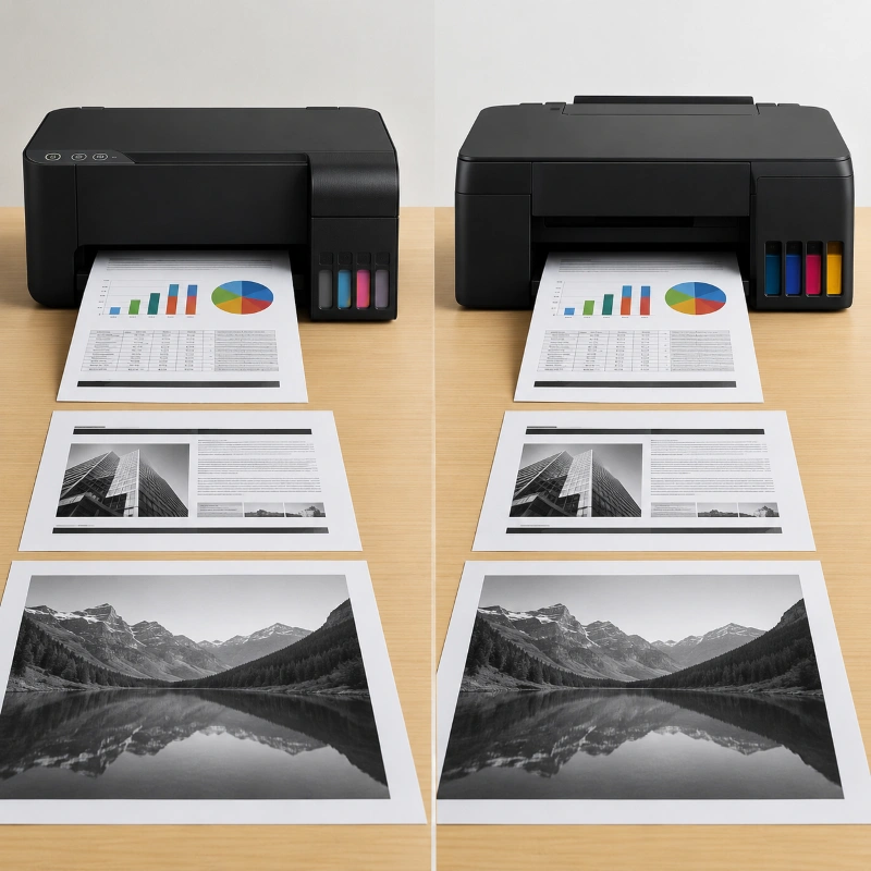 Epson ET-2810 vs Canon G2470, Kualitas Cetak Dokumen