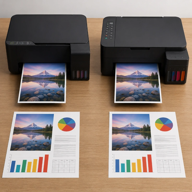 Epson L3213 vs Canon G3430, Kualitas Cetak Dokumen
