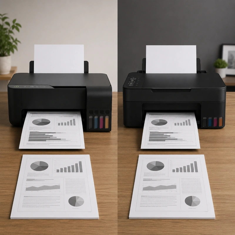 Epson L3158 vs Canon G3820, Kualitas Cetak Dokumen