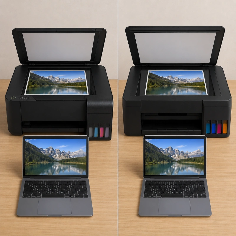Epson ET-2810 vs Canon G2470, Kualitas Scanner