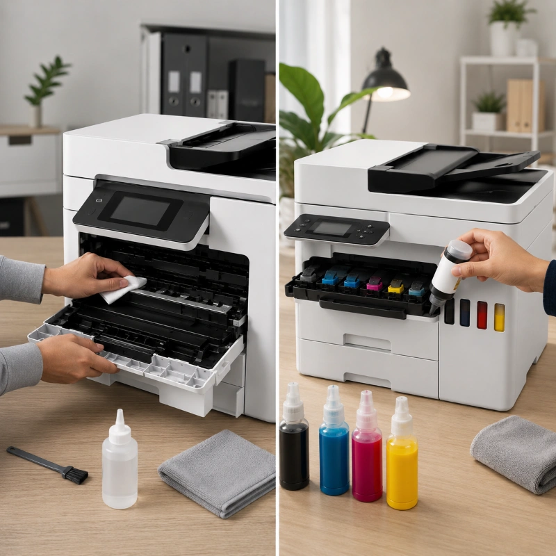 Epson WorkForce WF-C5890 vs Canon GX6540, Maintenance dan Perawatan Harian