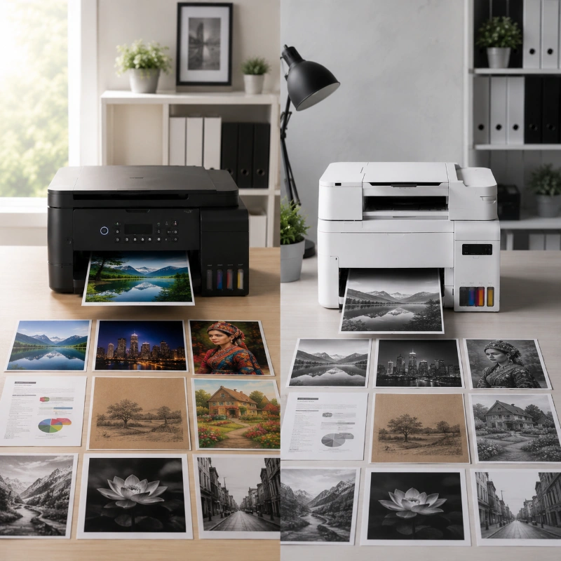 Epson L6294 vs Canon GX2040, Pengaruh Jenis Kertas ke Hasil Cetak