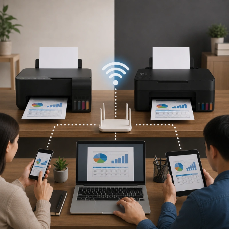 Epson L3158 vs Canon G3820, Pengaruh Koneksi Wi-Fi terhadap Produktivitas