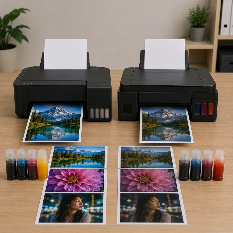 Epson L1110 vs Canon G1810, Pengaruh Kualitas Tinta ke Hasil Cetak