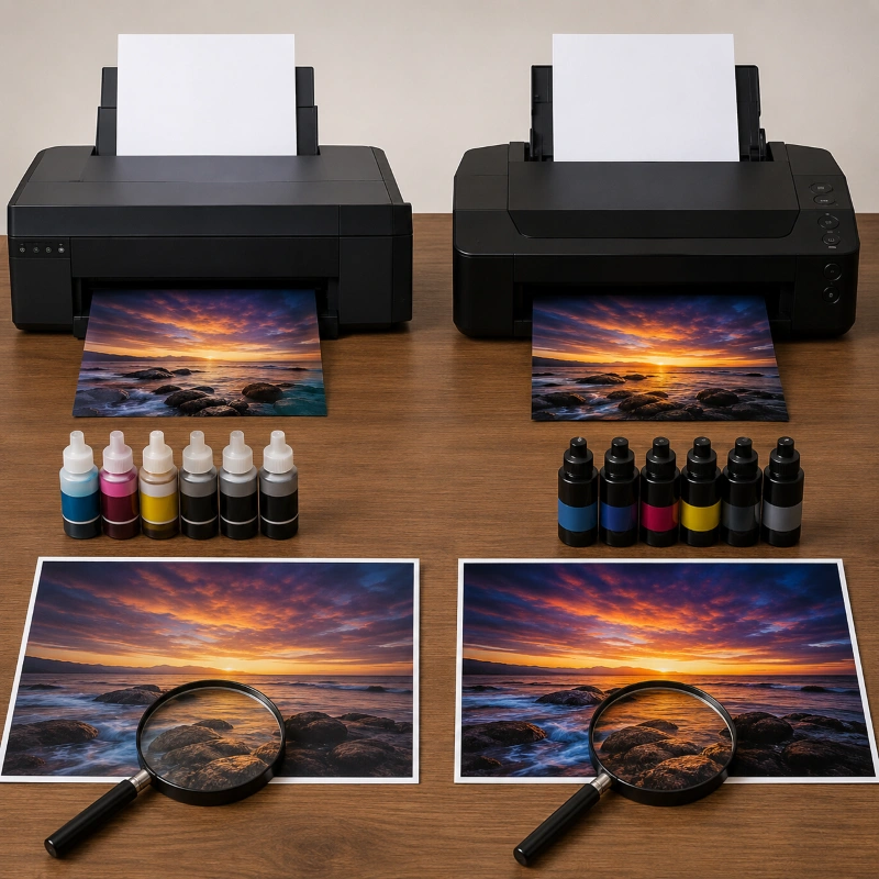 Epson L1800 vs Canon PRO G1, Pengaruh Tinta ke Kualitas Cetak