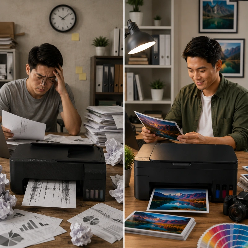 Epson L3257 vs Canon G3772, Pentingnya Stabilitas, Bukan Sekadar Cepat