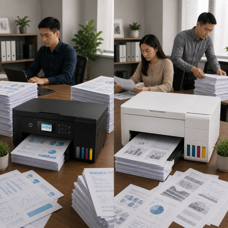Epson L6290 vs Canon GX4040, Perbandingan dari sisi &ldquo;beban kerja&rdquo;
