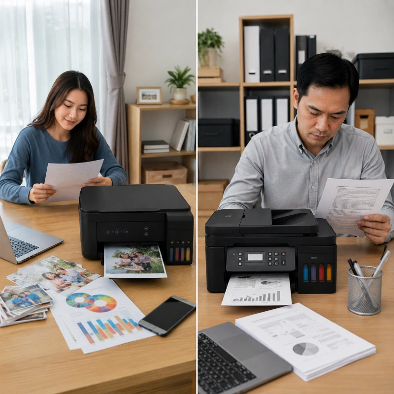 Epson EcoTank L3568 vs Canon G4570, Perbedaan karakter penggunaan di dunia nyata