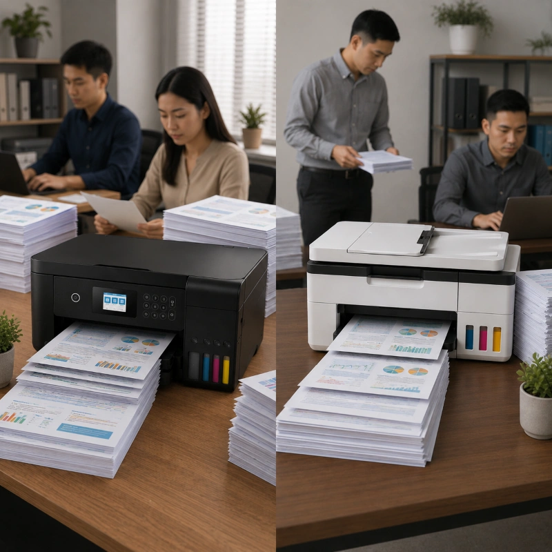 Epson L6278 vs Canon GX2040, Respons Printer Saat Dipakai Tiba-Tiba Banyak Job