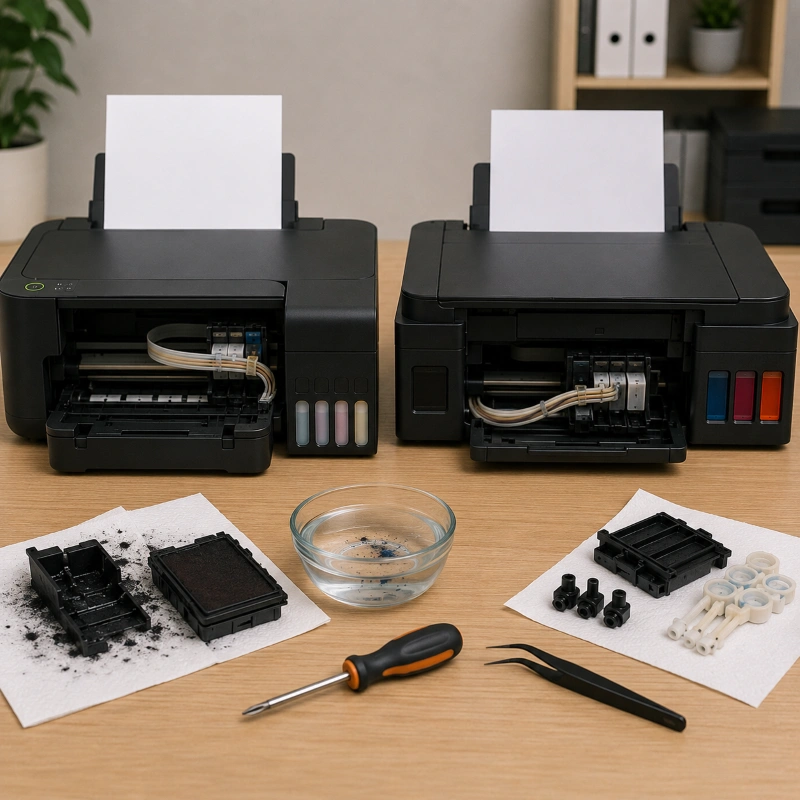 Epson L1110 vs Canon G1810, Risiko Maintenance yang Sering Terjadi