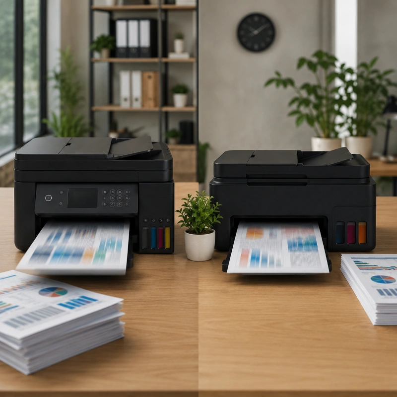 Epson ET-4850 vs Canon GX1050, Soal Kecepatan dan Efisiensi