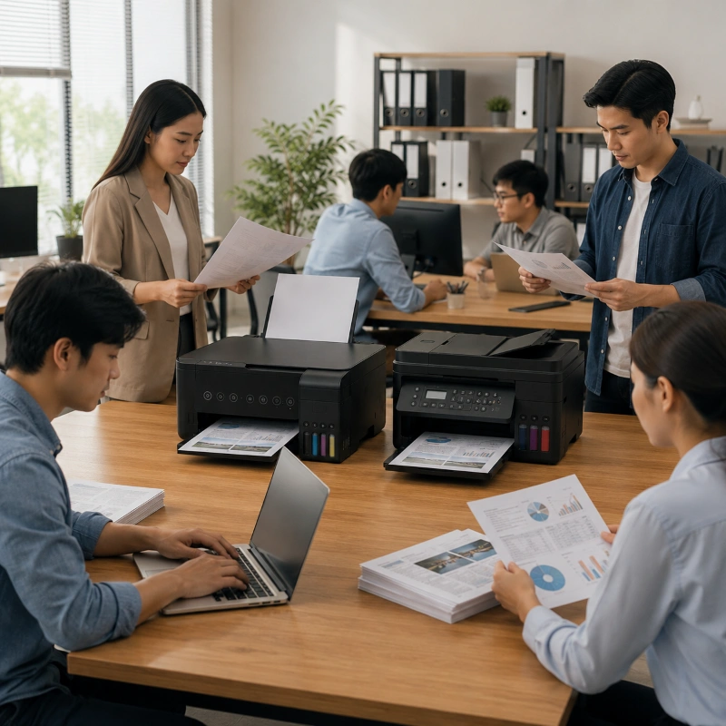 Epson L5310 vs Canon G4570, Stabilitas Saat Dipakai Banyak Orang