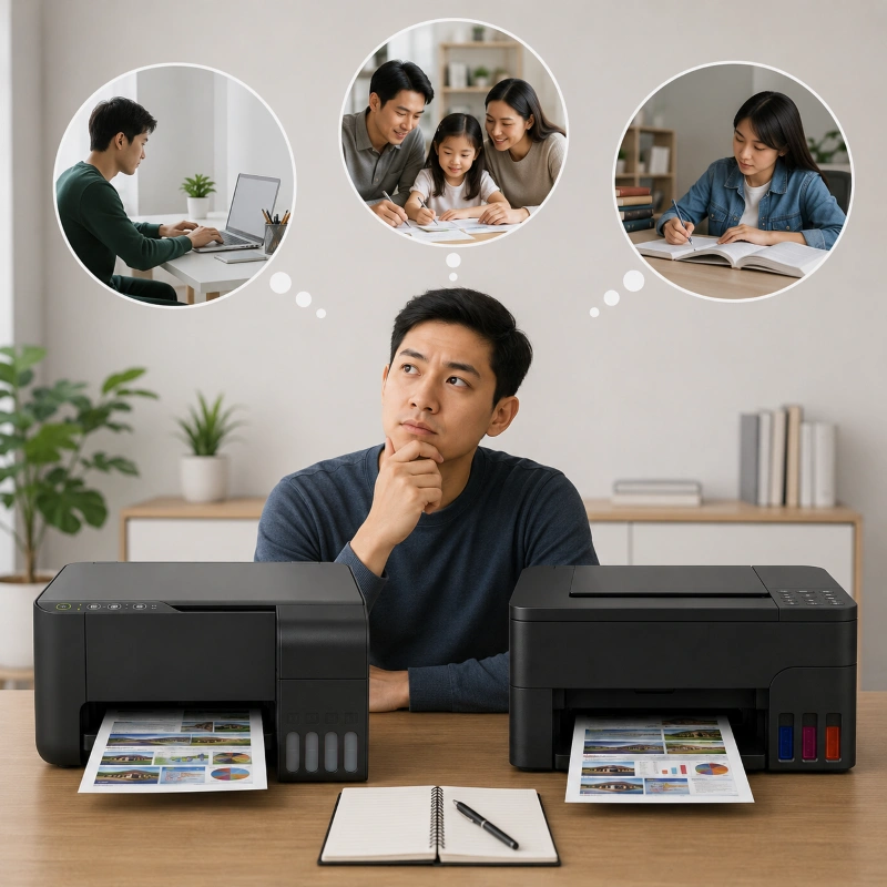 Epson L3550 vs Canon G3570, Tips Milih Printer Sesuai Kebiasaan Pakai