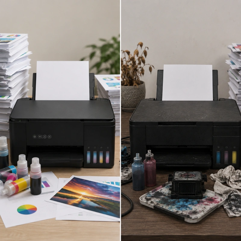 Epson ET-2800 vs Canon G2230, Dampak Pemakaian Jangka Panjang (yang sering baru kerasa belakangan)