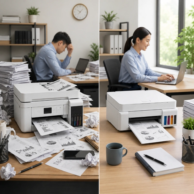 Epson ET-5180 vs Canon GX3070, Dampak Pemilihan Printer ke Produktivitas Kerja