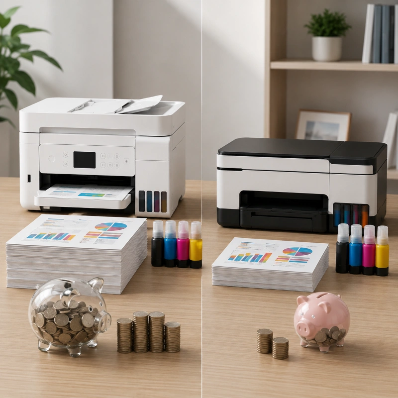 Epson ET-4856 vs Canon GX1070, Efisiensi Tinta dan Biaya Jangka Panjang