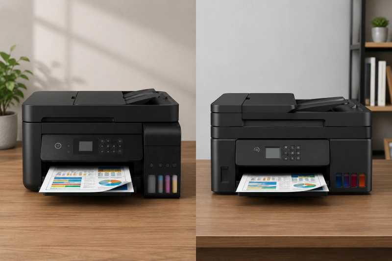 Epson ET-3851 vs Canon G4470, Epson ET-3851 vs Canon G4470 Mana yang Lebih Worth It di 2026? Ini Jawaban Paling Realistis