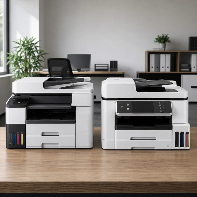 Epson EcoTank ET-5855 vs Canon MAXIFY GX6050, Epson EcoTank ET-5855 vs Canon MAXIFY GX6050 Jangan Salah Pilih, Ini Perbedaan dan Keunggulan Keduanya
