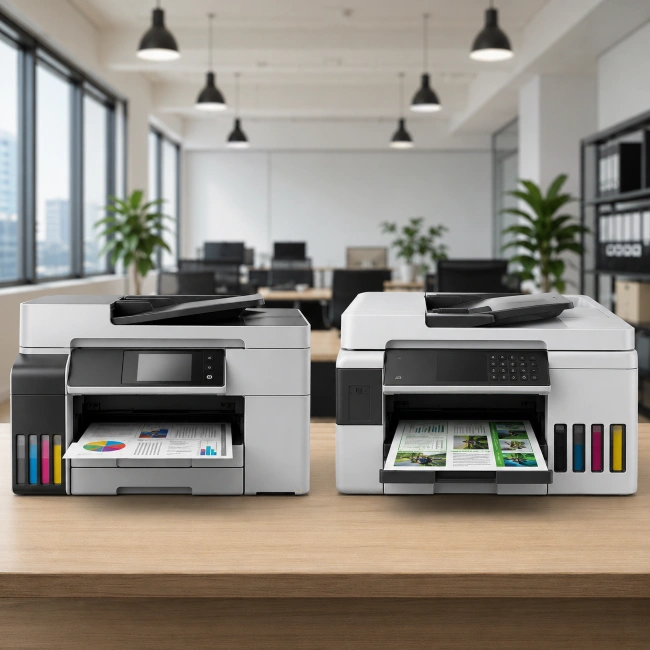Epson EcoTank ET-5886 vs Canon MAXIFY GX7050, Epson EcoTank ET-5886 vs Canon MAXIFY GX7050 Jangan Salah Pilih! Ini Perbandingan Printer Bisnis Terbaik