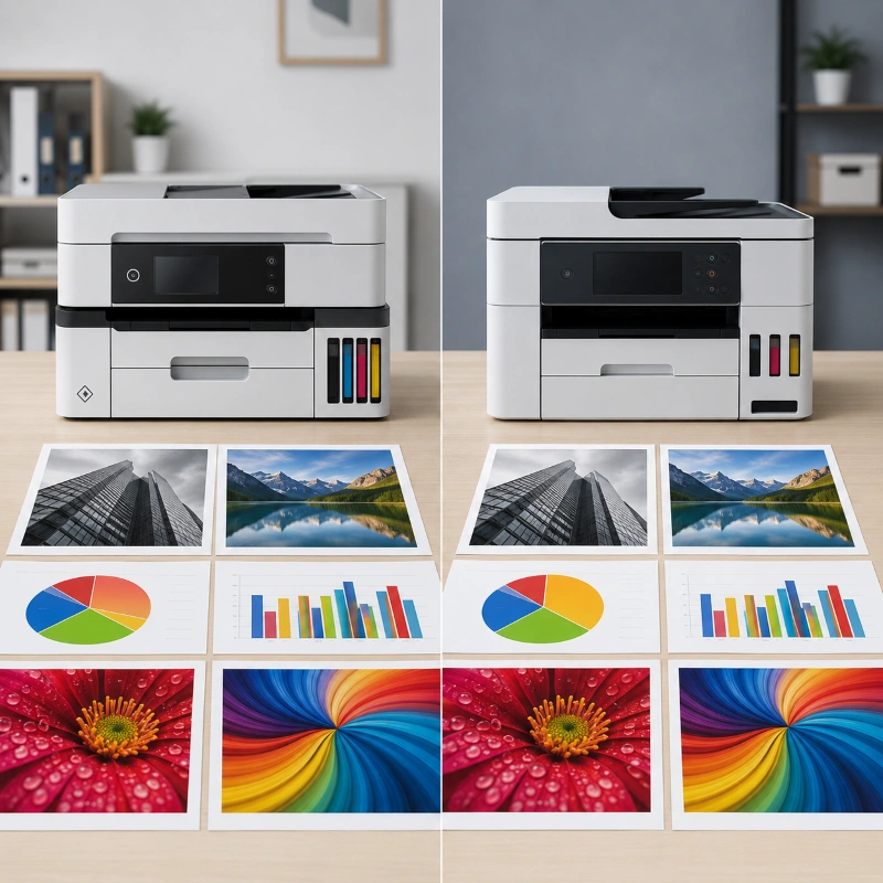 Epson L6580 vs Canon GX8040, Hasil Cetak Dokumen dan Warna