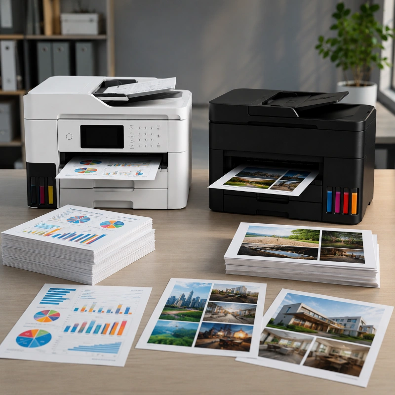 Epson ET-5850 vs Canon GX5070, Hasil Cetak dan Kebutuhan Dokumen