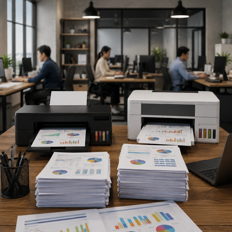 Epson L11050 vs Canon GX6540, Kecepatan Cetak dan Produktivitas Kerja