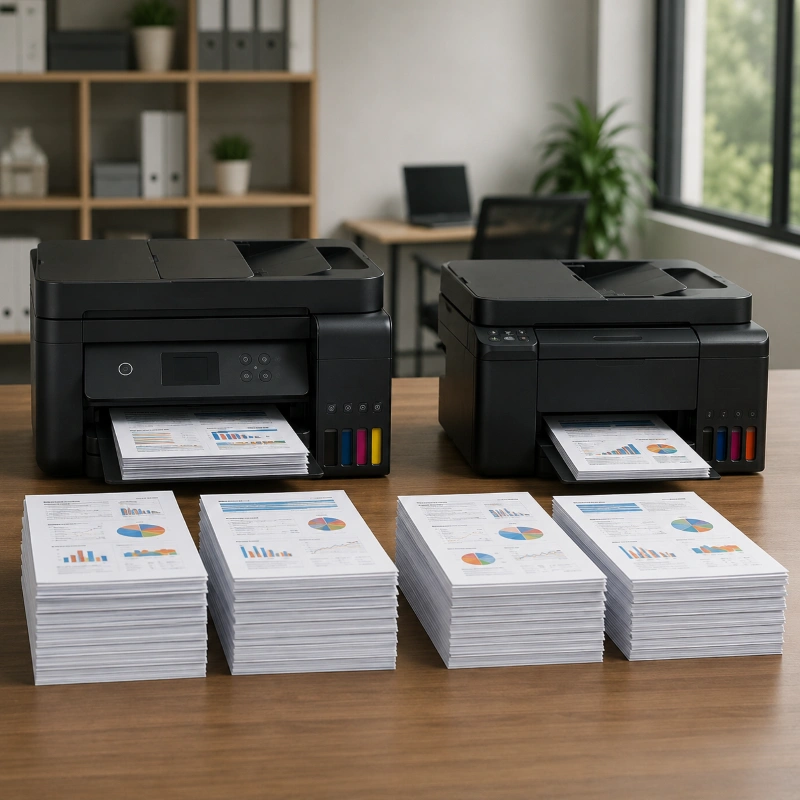 Epson EcoTank ET-3856 vs Canon PIXMA G4280, Kecepatan Kerja Printer Saat Digunakan dalam Jumlah Banyak