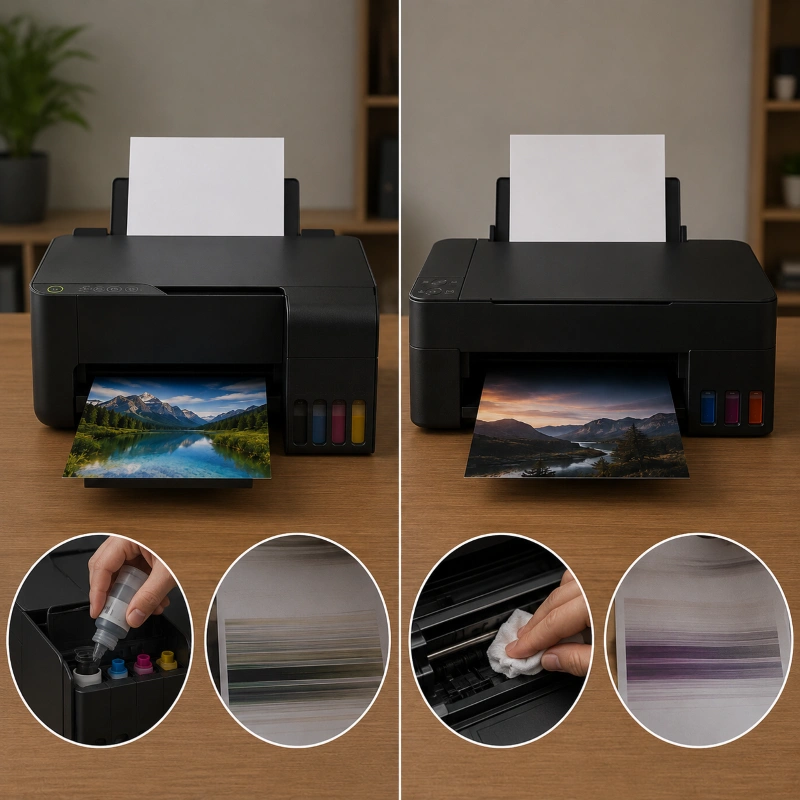 Epson ET-2800 vs Canon G2230, Kekurangan singkat