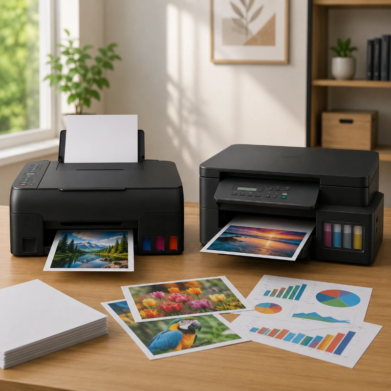 Canon G3770 vs Brother DCP-T720DW, Kemampuan Mencetak Dokumen Berwarna