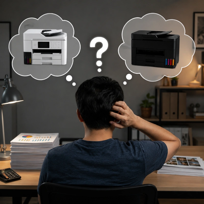 Epson ET-5850 vs Canon GX5070, Kenapa Banyak Orang Salah Pilih
