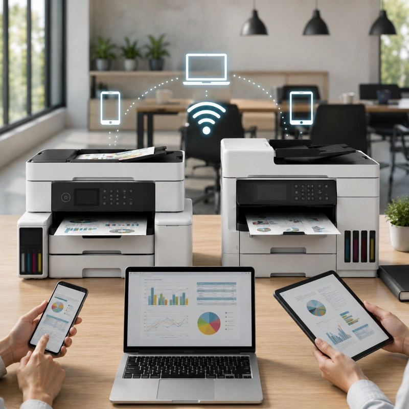 Epson EcoTank ET-5185 vs Canon MAXIFY GX4050, Kenapa Konektivitas Modern Sangat Dibutuhkan?