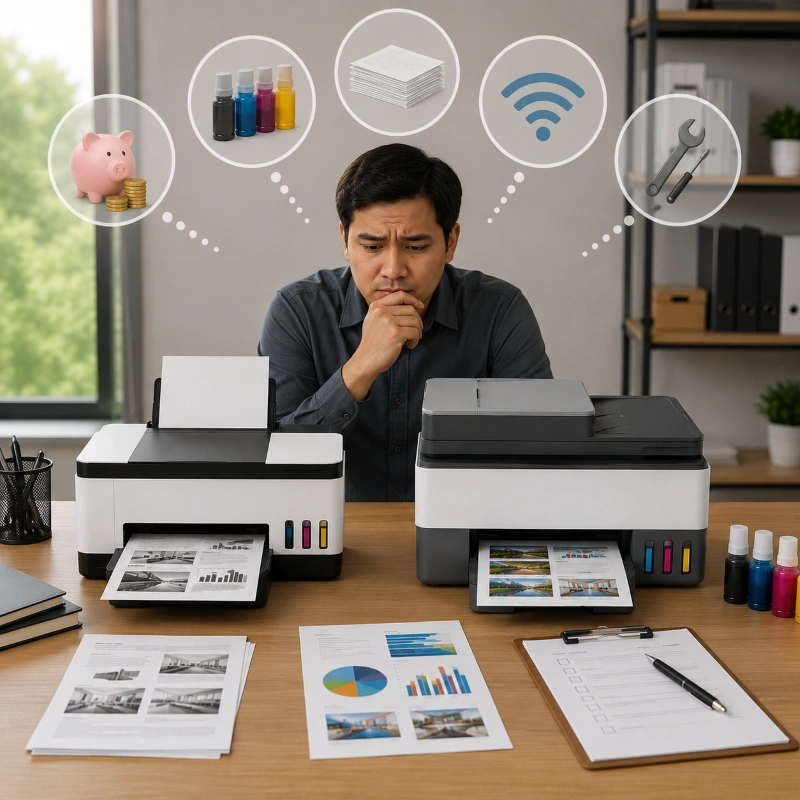 Canon GX3070 vs HP Smart Tank 750, Kesalahan yang Sering Dilakukan Saat Membeli Printer