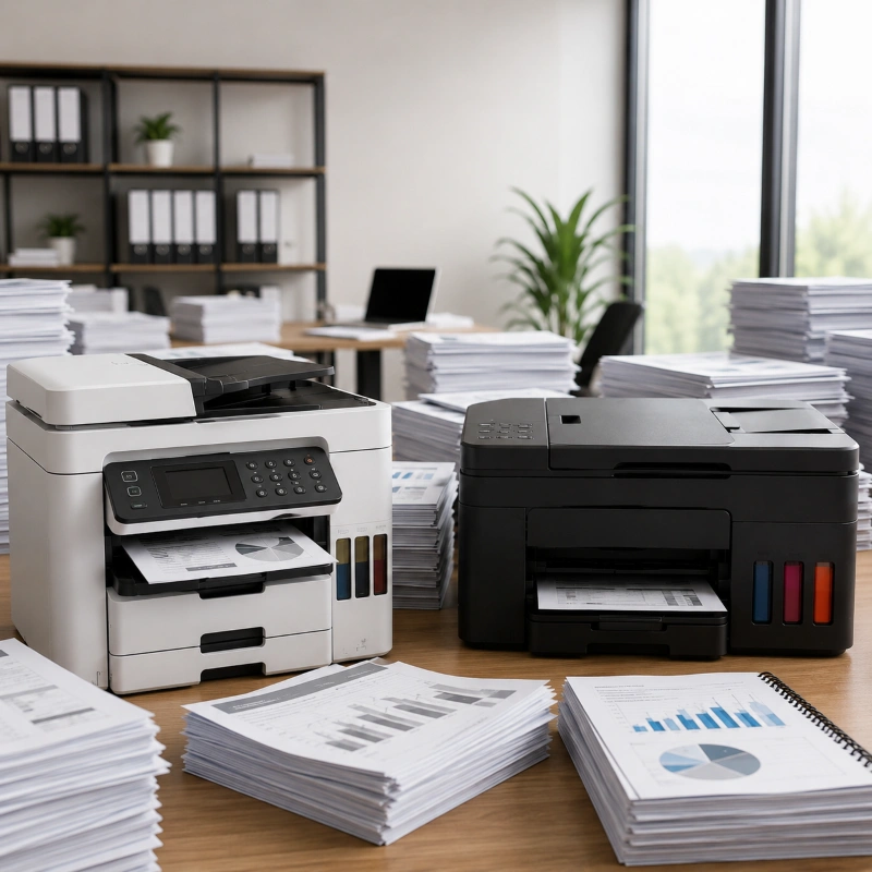 Epson ET-5805 vs Canon GX4070, Ketahanan Saat Beban Tinggi