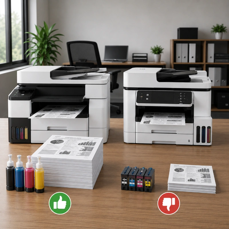 Epson EcoTank ET-5855 vs Canon MAXIFY GX6050, Keunggulan Printer Tangki Tinta Dibandingkan Cartridge Biasa