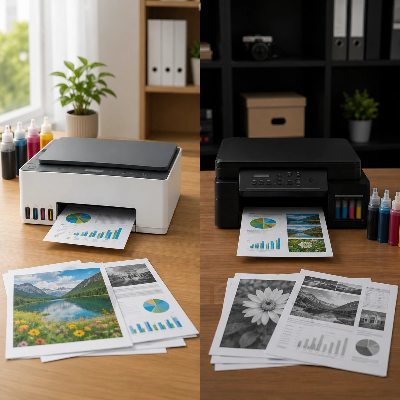 HP Smart Tank 750 vs Brother DCP-T720DW, Kualitas Cetak dan Efisiensi Penggunaan Tinta