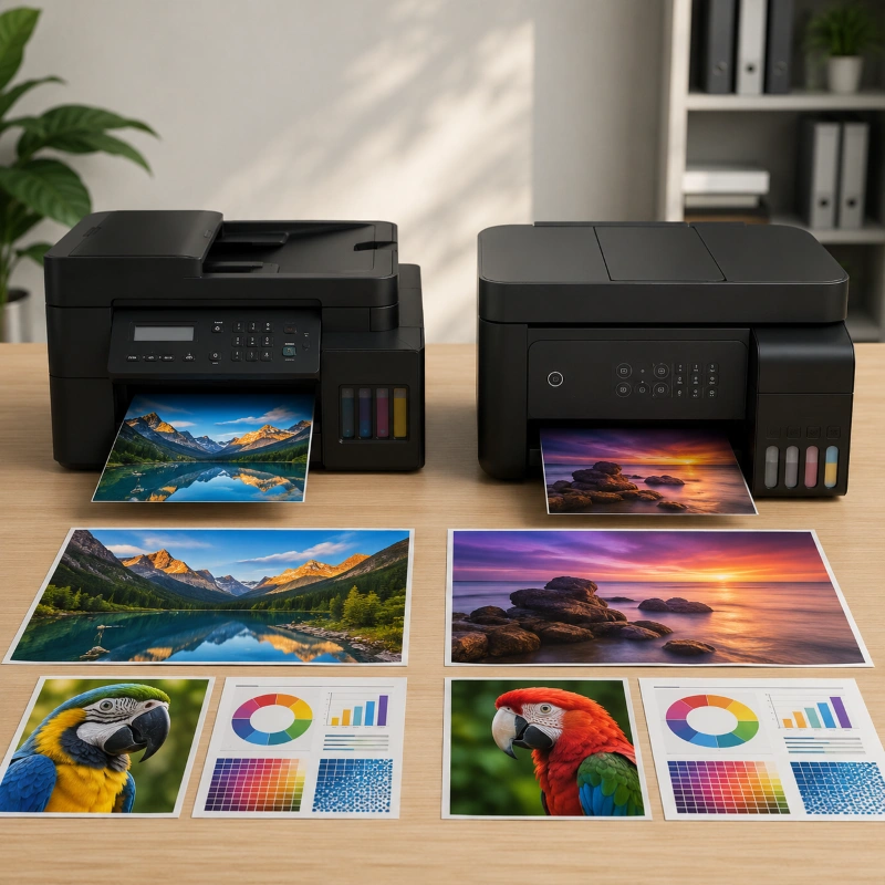 Brother DCP-T820DW vs Epson L5290, Kualitas Hasil Cetak