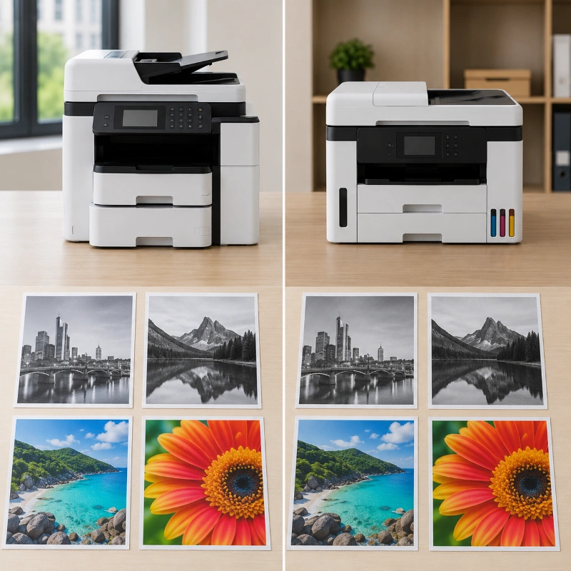 Epson WF-C579R vs Canon MAXIFY GX7040, Kualitas Hasil Cetak Dokumen dan Gambar