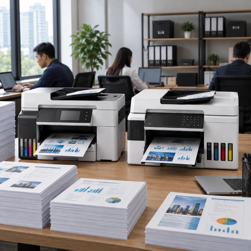 Epson EcoTank ET-5886 vs Canon MAXIFY GX7050, Mengapa Printer Bisnis Membutuhkan Performa yang Stabil?
